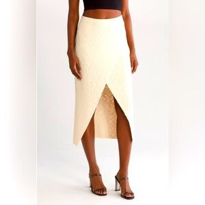 Lulus Upscale Aura Cotton Knit Skirt - Size Large